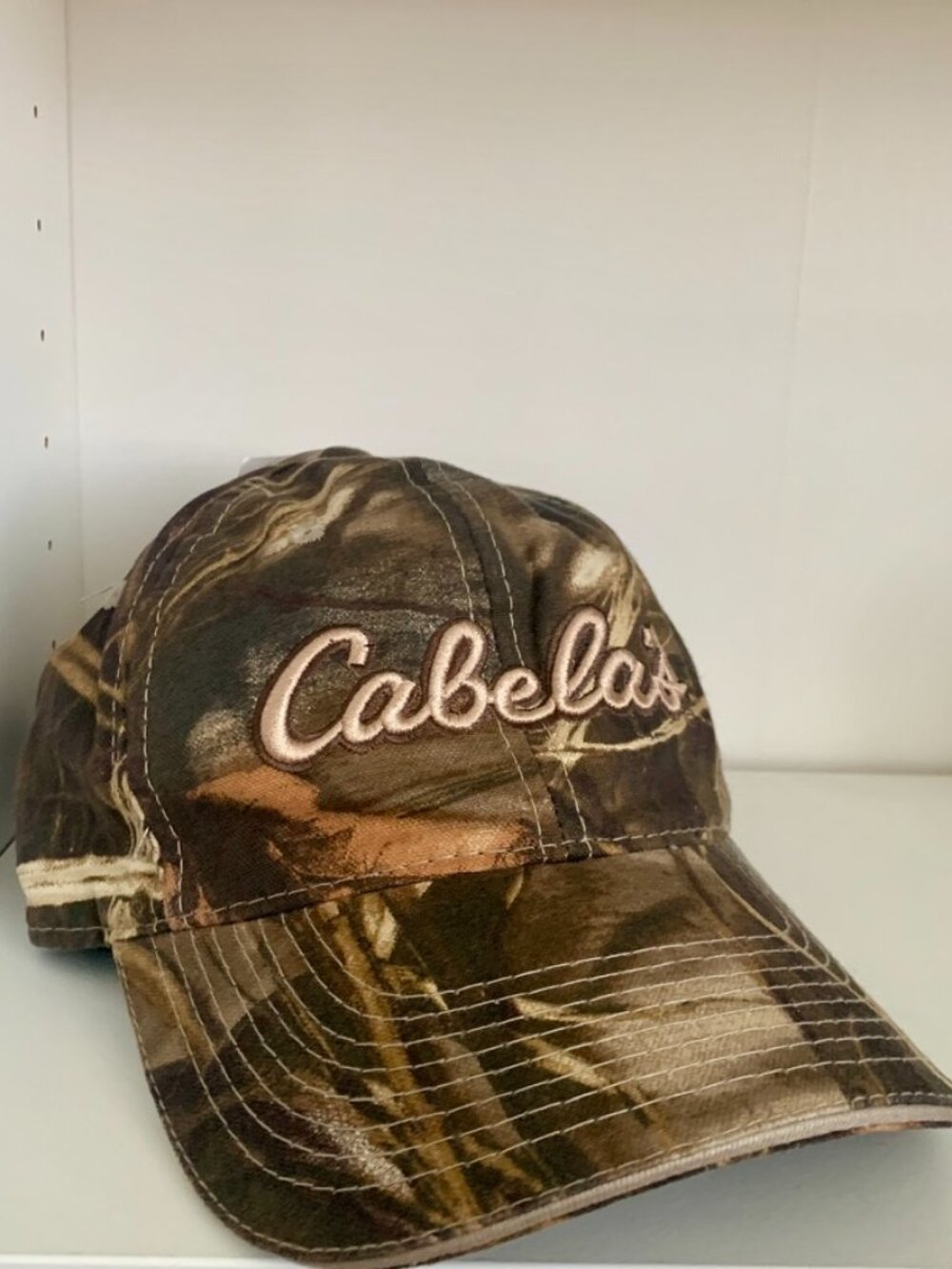 NWT Cabela's Camouflage Camo Green Adjustable Baseball Hat Cap Hunting